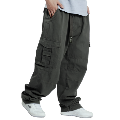 Pantaloni cargo uomo larghi
