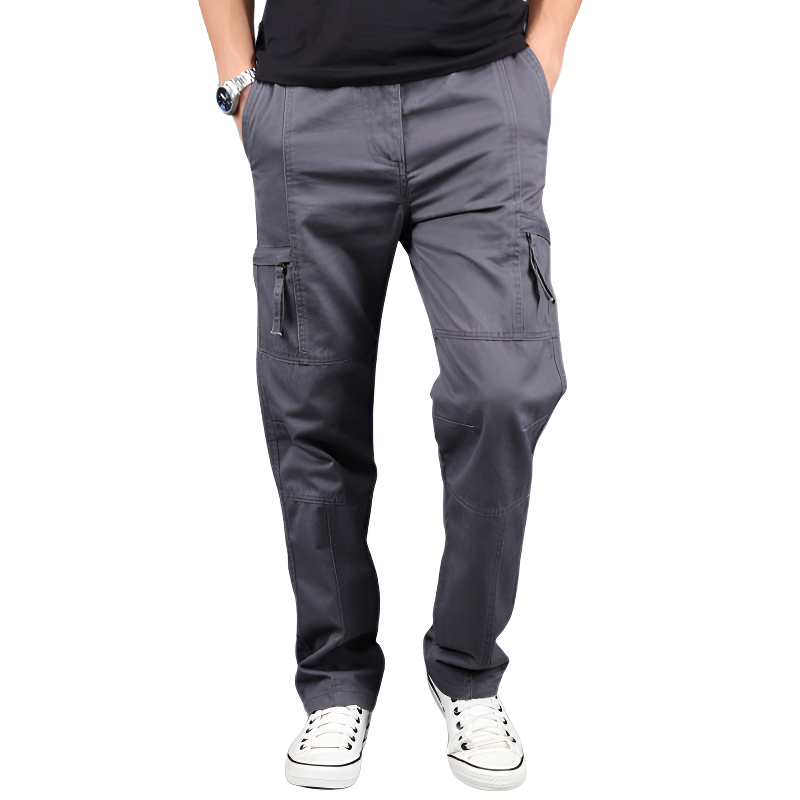 Pantaloni cargo militari uomo multitasche