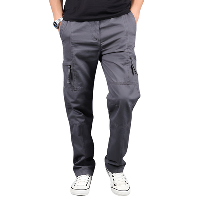 Pantaloni cargo militari uomo multitasche