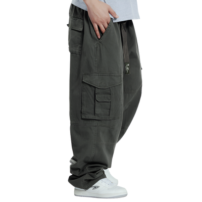 Pantaloni cargo uomo larghi