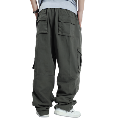Pantaloni cargo uomo larghi