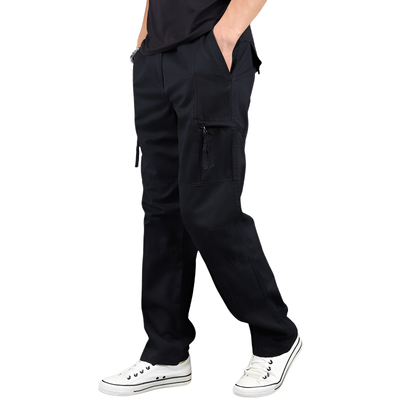 Pantaloni cargo militari uomo multitasche