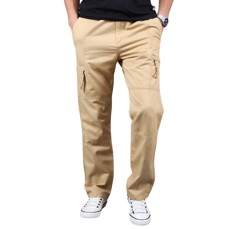 Pantaloni cargo militari uomo multitasche