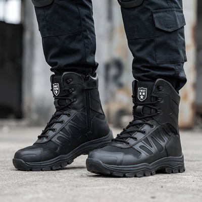 Anfibi militari uomo tattici inverno