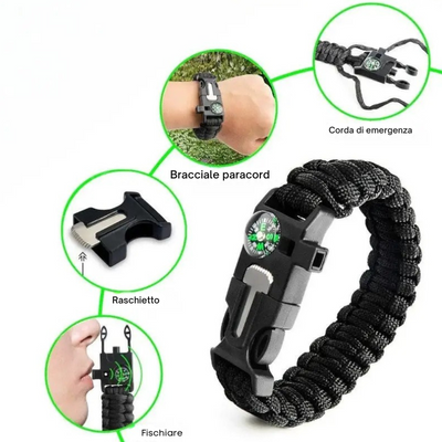 Kit di sopravvivenza con coltello multiuso