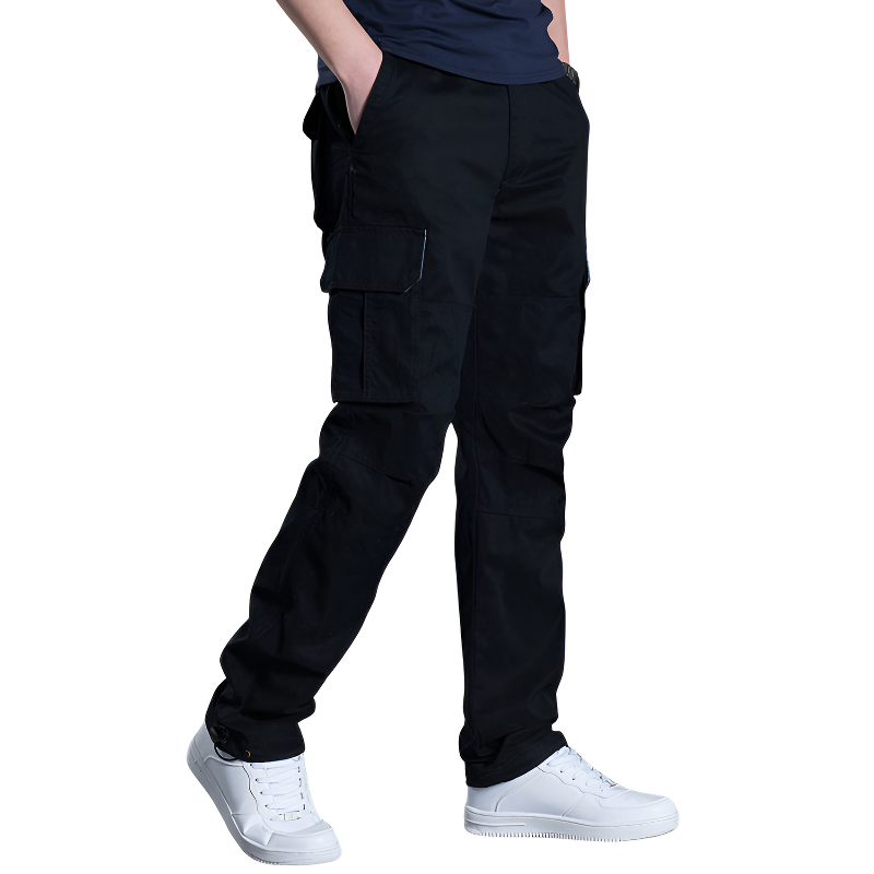 Pantaloni cargo nero uomo