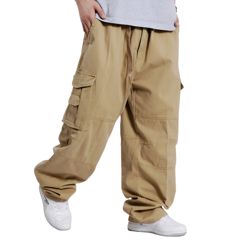 Pantaloni cargo uomo larghi