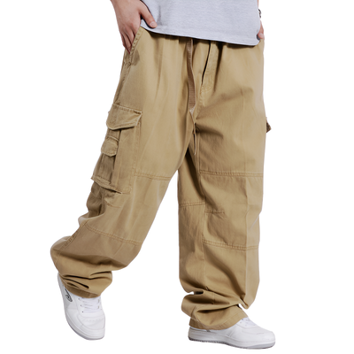 Pantaloni cargo uomo larghi