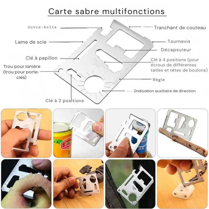 Kit di sopravvivenza con coltello multiuso