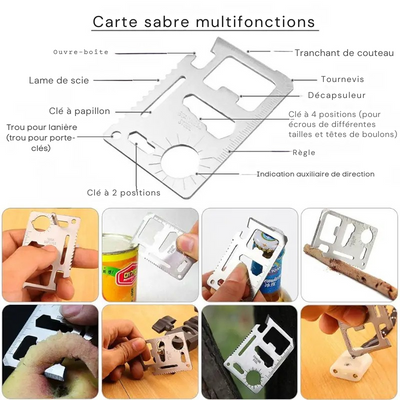 Kit di sopravvivenza con coltello multiuso