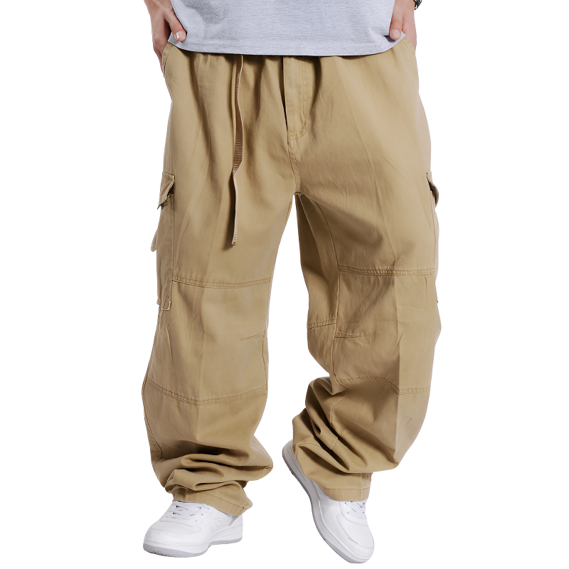 Pantaloni cargo uomo larghi