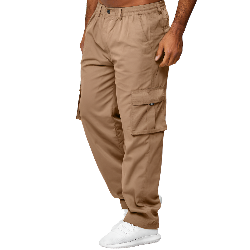 Pantaloni cargo beige uomo