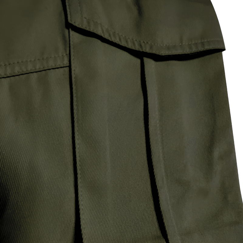 Pantaloni cargo uomo verde militare