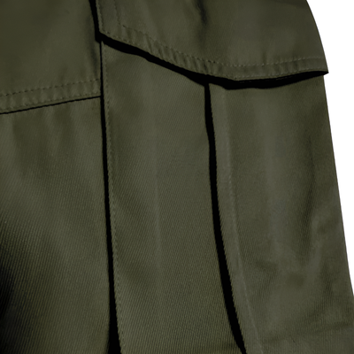 Pantaloni cargo uomo verde militare