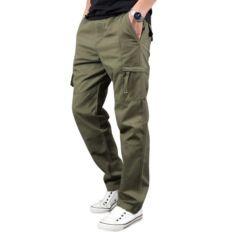 Pantaloni cargo militari uomo multitasche