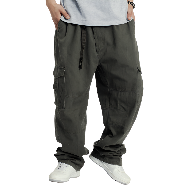 Pantaloni cargo uomo larghi