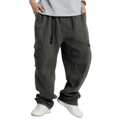 Pantaloni cargo uomo larghi