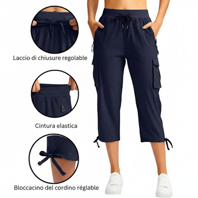 Pantaloni 3/4 donna trekking