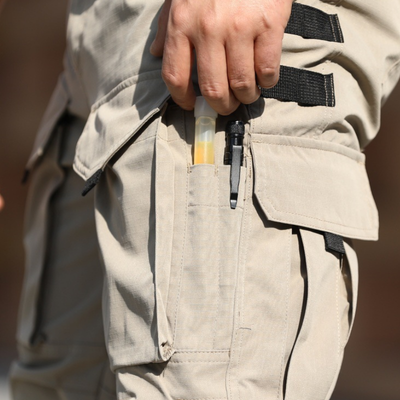 Pantaloni cargo militari uomo multitasche