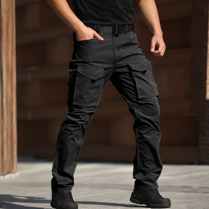 Pantaloni cargo militari uomo multitasche