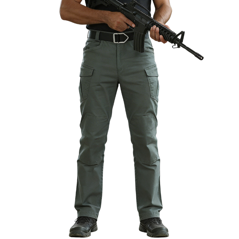 Pantaloni militari chiari uomo slim
