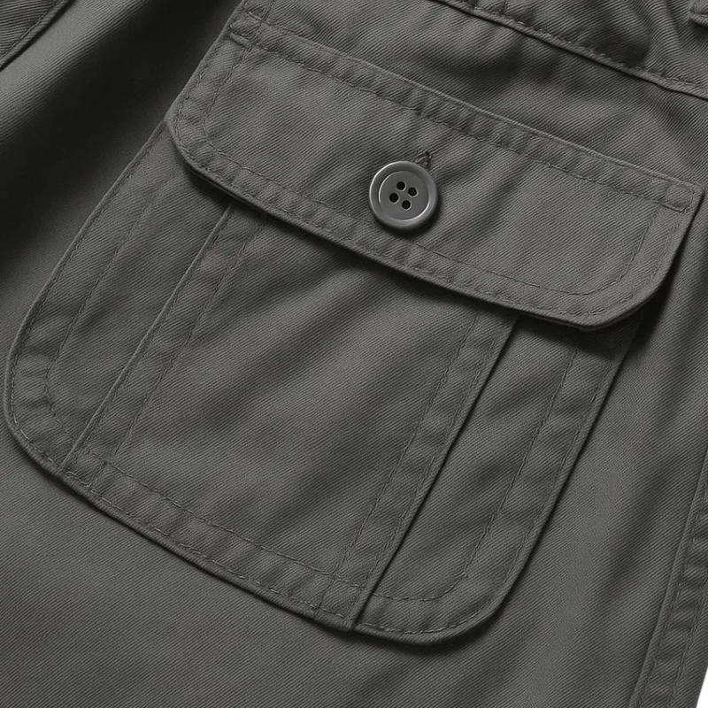 Pantaloni cargo uomo grigio