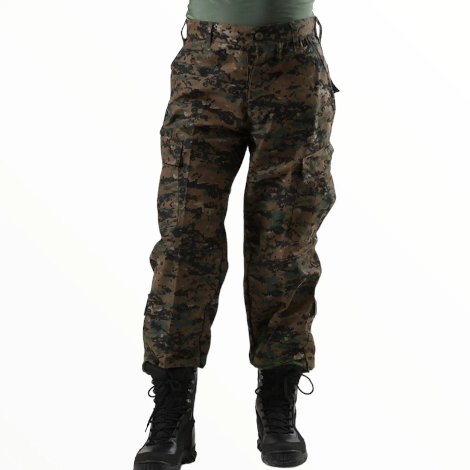 Army cargo camo combat military trousers