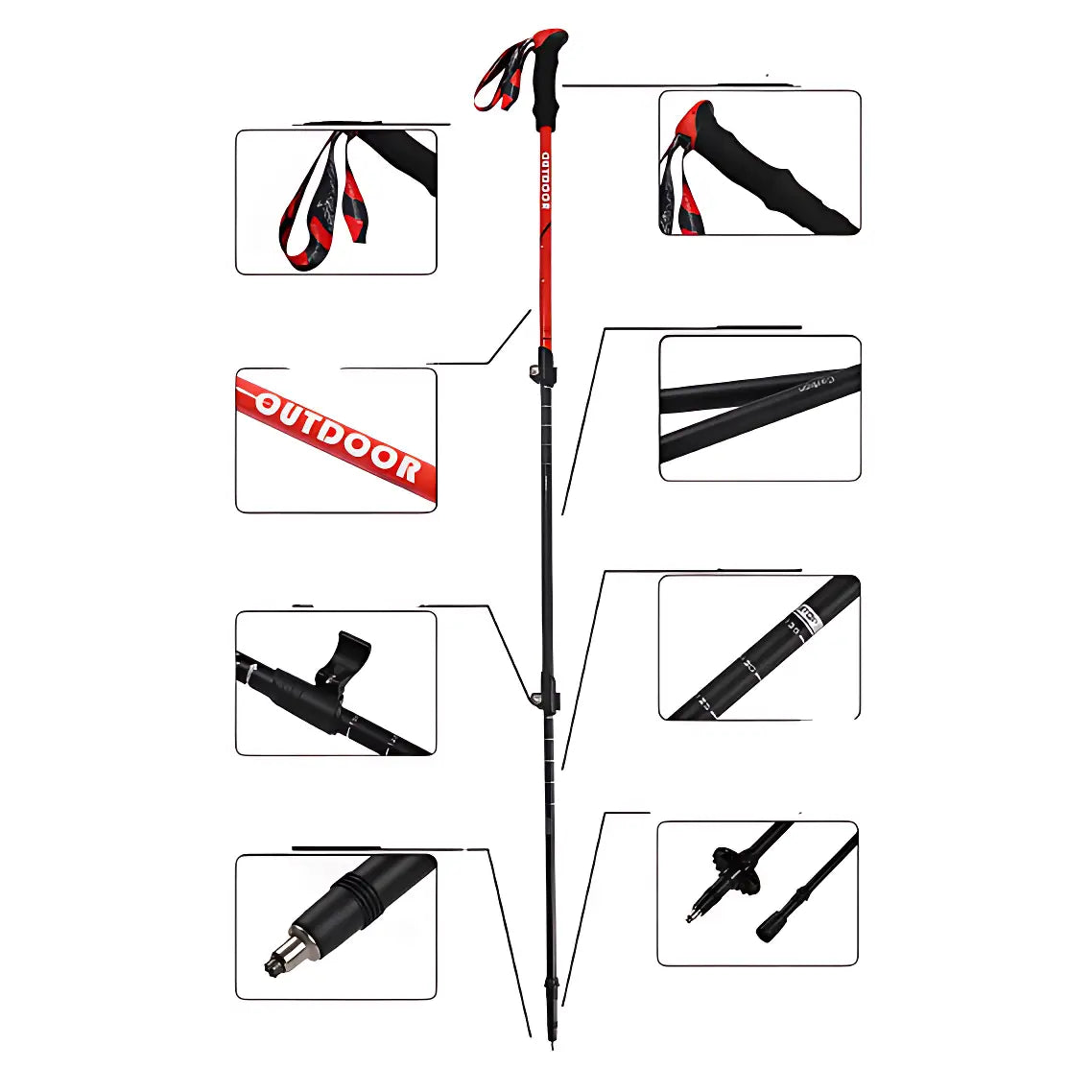 Baton de randonnée de marche