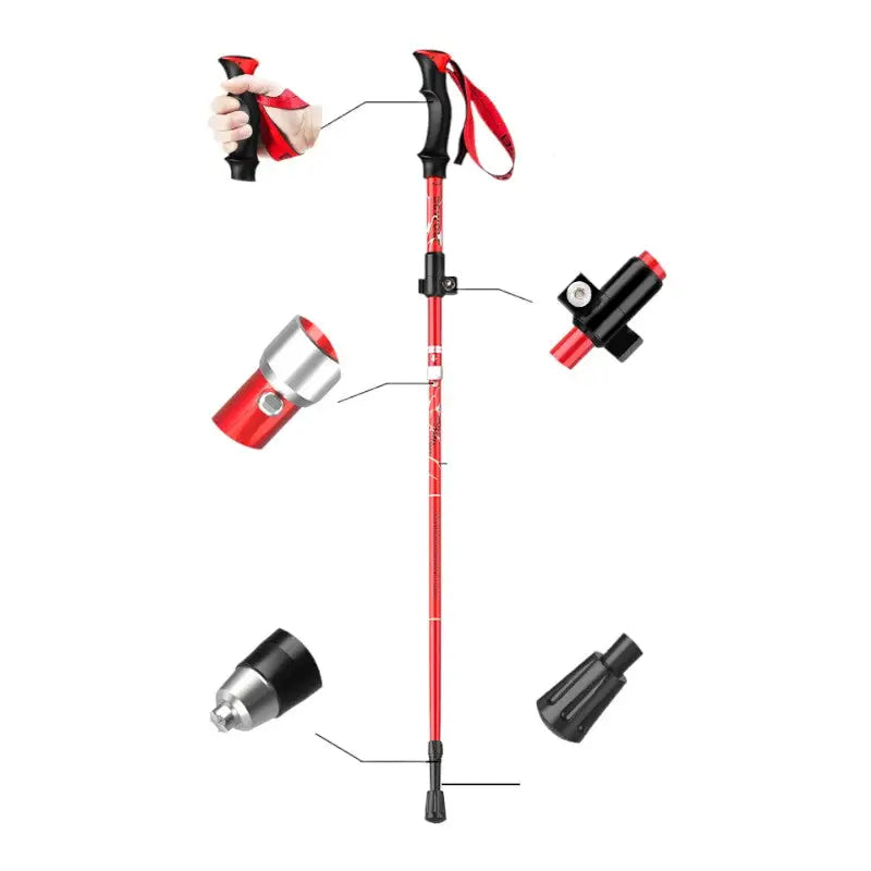 Bâton de randonnée pliable et léger