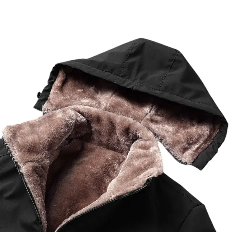 Coupe vent doublé polaire homme