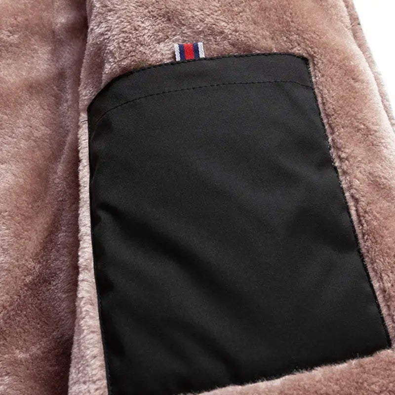 Coupe vent doublé polaire homme