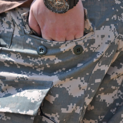 Digital camouflage trousers