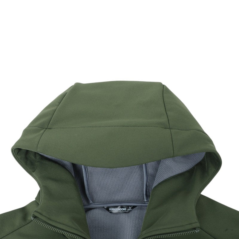 Giacca antipioggia softshell tattica