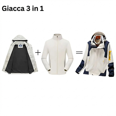 Giacca da trekking antipioggia traspirante