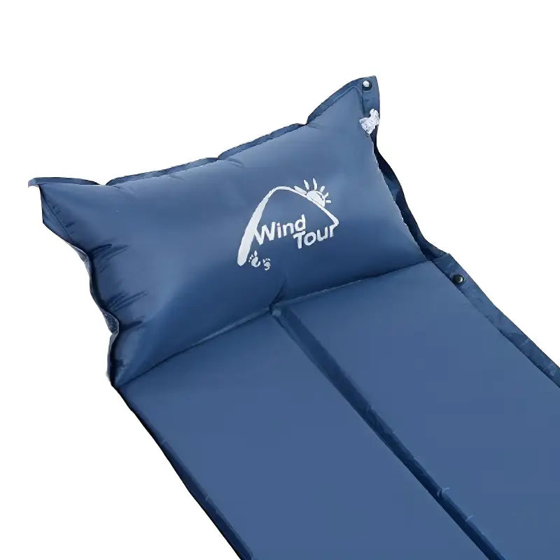 Matelas de camping avec oreiller intégré
