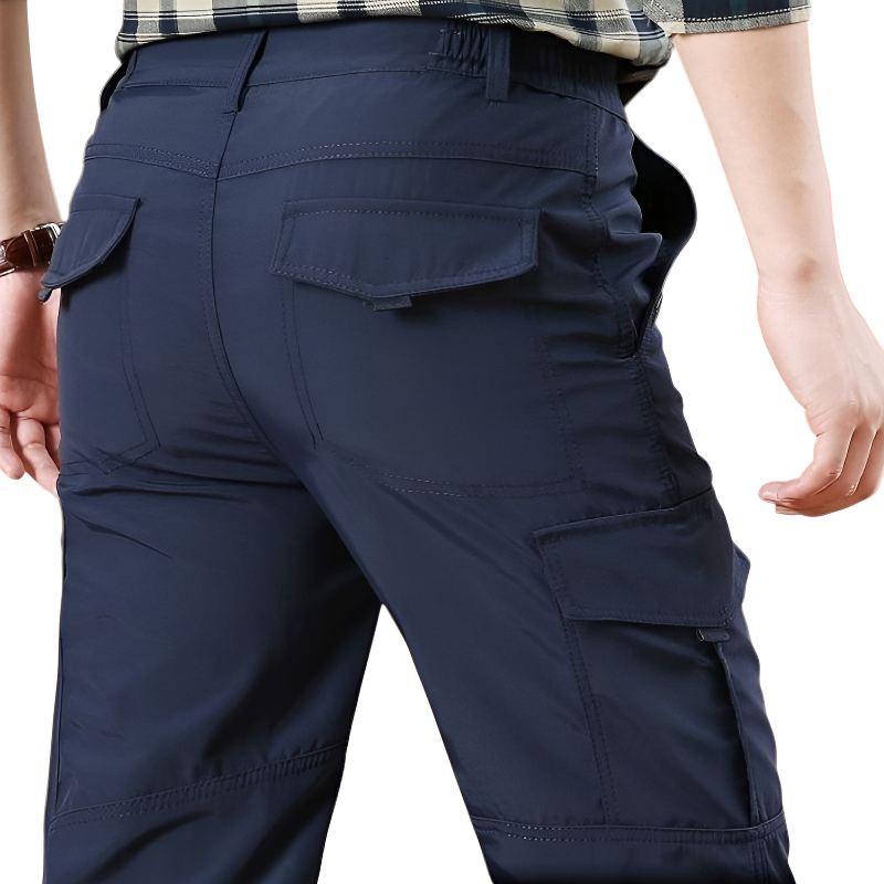 Pantaloni cargo blu uomo