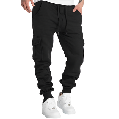 Pantaloni tuta cargo uomo