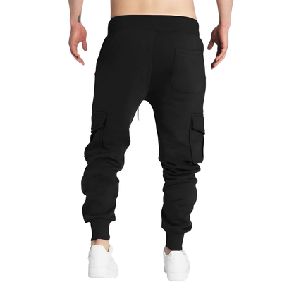 Pantaloni tuta cargo uomo