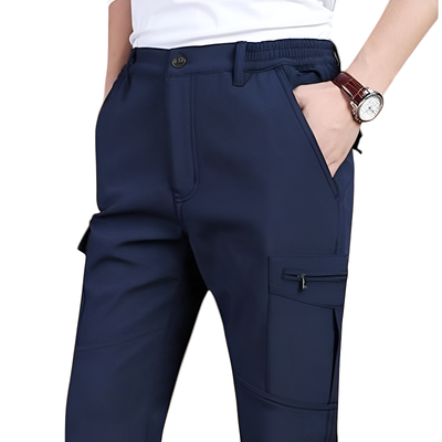 Pantaloni cargo blu uomo