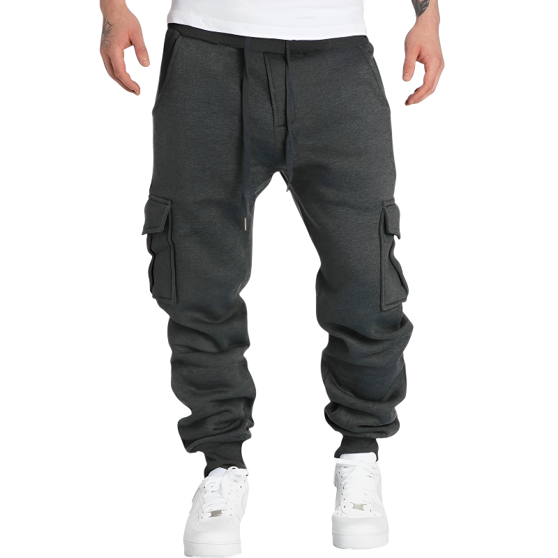 Pantaloni tuta cargo uomo