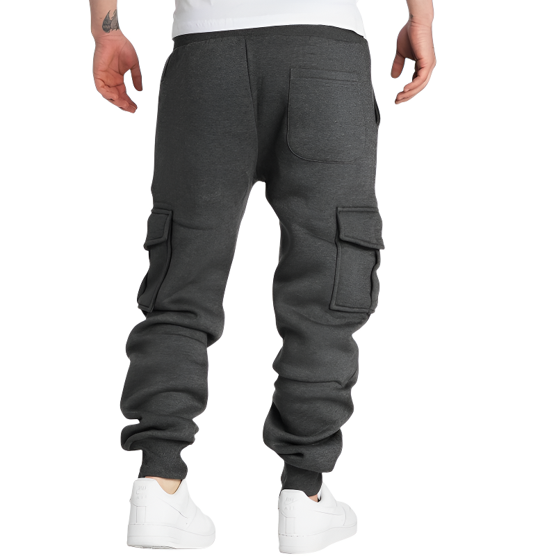 Pantaloni tuta cargo uomo