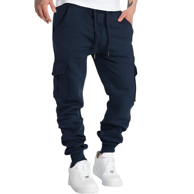 Pantaloni tuta cargo uomo