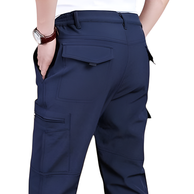 Pantaloni cargo blu uomo
