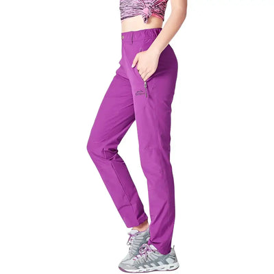 Pantalon randonnée femme violet