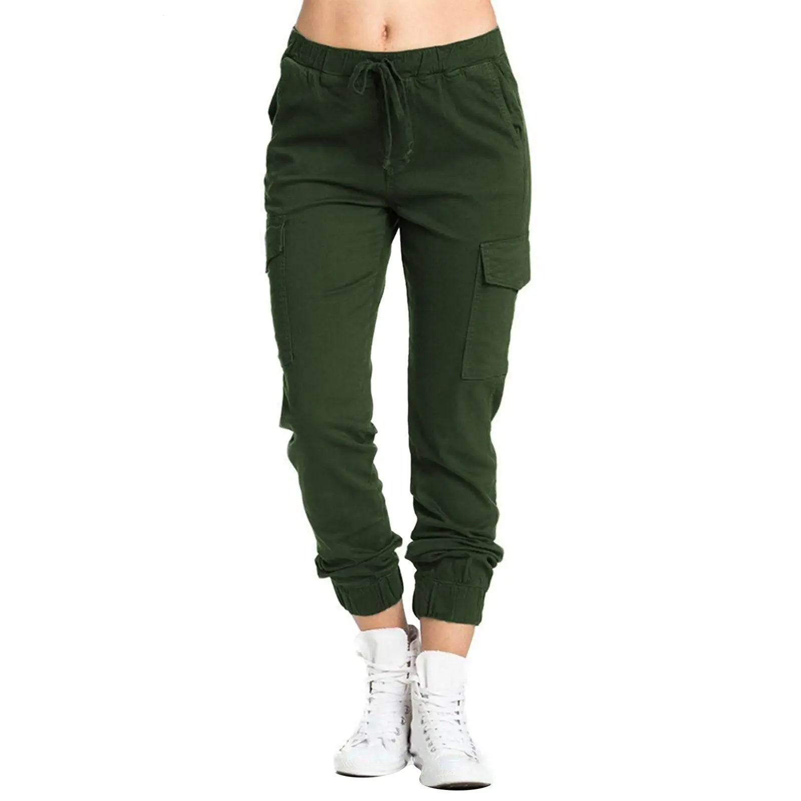 Pantalon treillis femme kaki