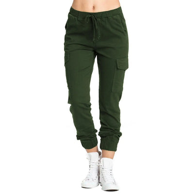 Pantalon treillis femme kaki