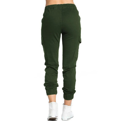 Pantalon treillis femme kaki