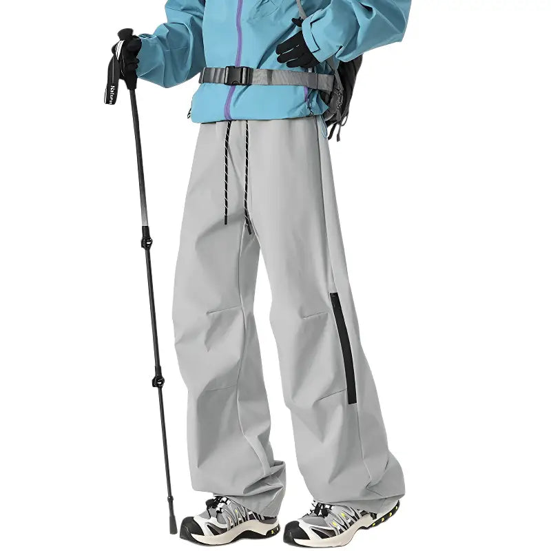 Pantalon trekking gris