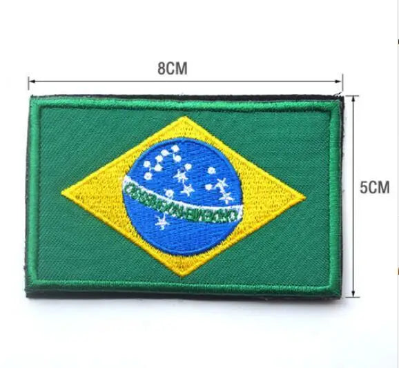 PATCH MILITAIRE - DRAPEAU BRODÉ