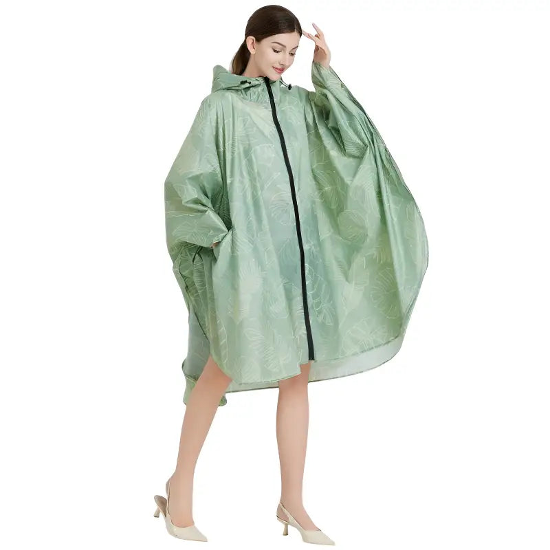 Poncho de pluie femme coupe vent